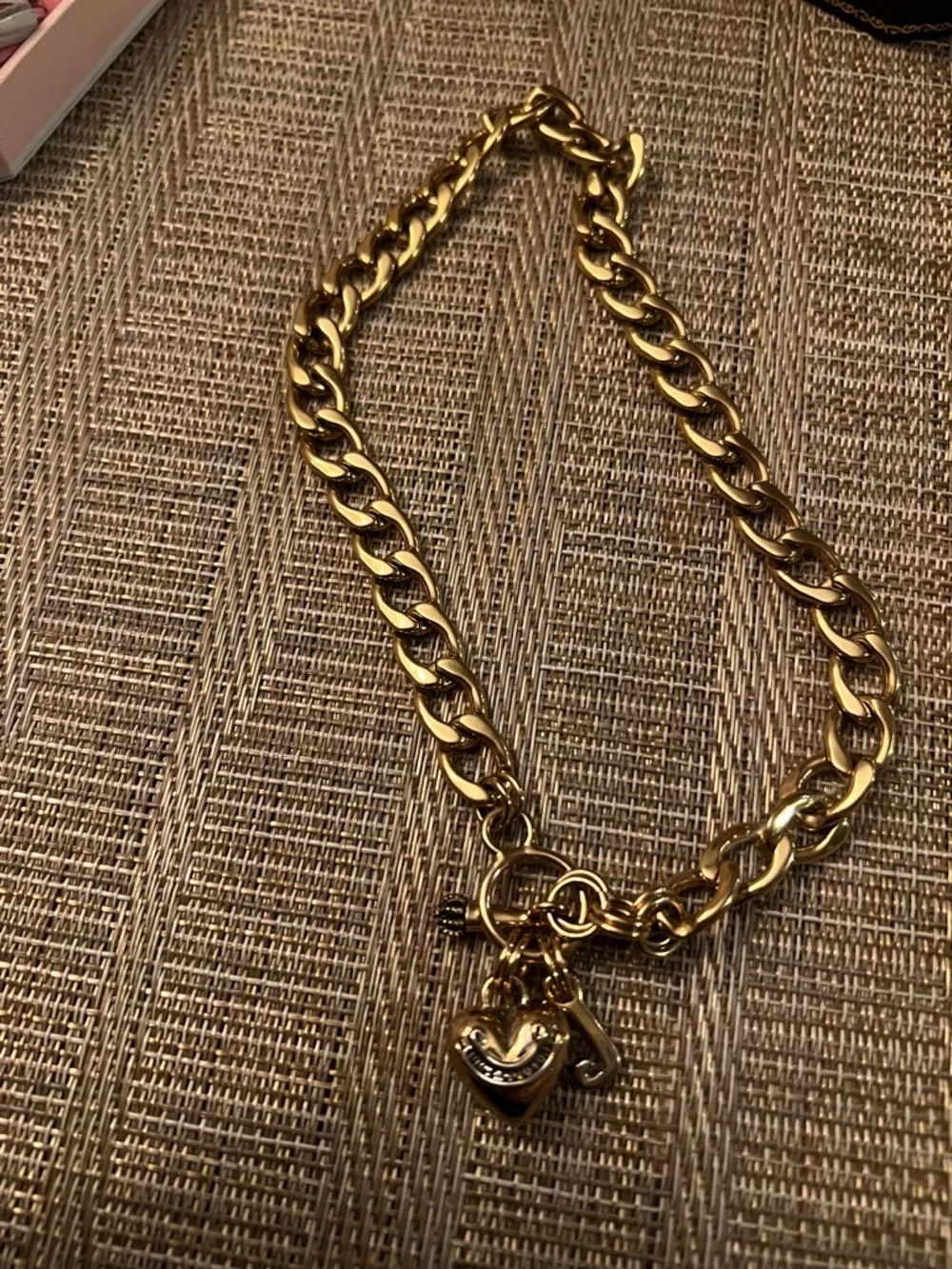 Kids/Teen Juicy Couture Gold-Tone Heart Charm Necklace - Picture 3 of 7
